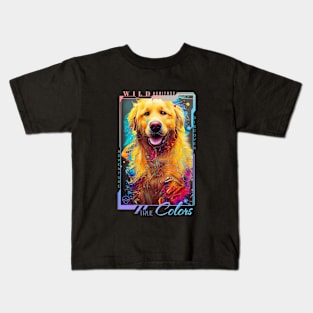 Golden Retriever Dog Pet Cute Adorable Animal Compagnon Kids T-Shirt